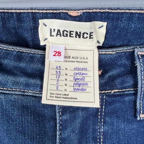 FINAL SALE - L'AGENCE Marguerite Skinny High Rise Peralta | Size 28 - Picture 4 of 13